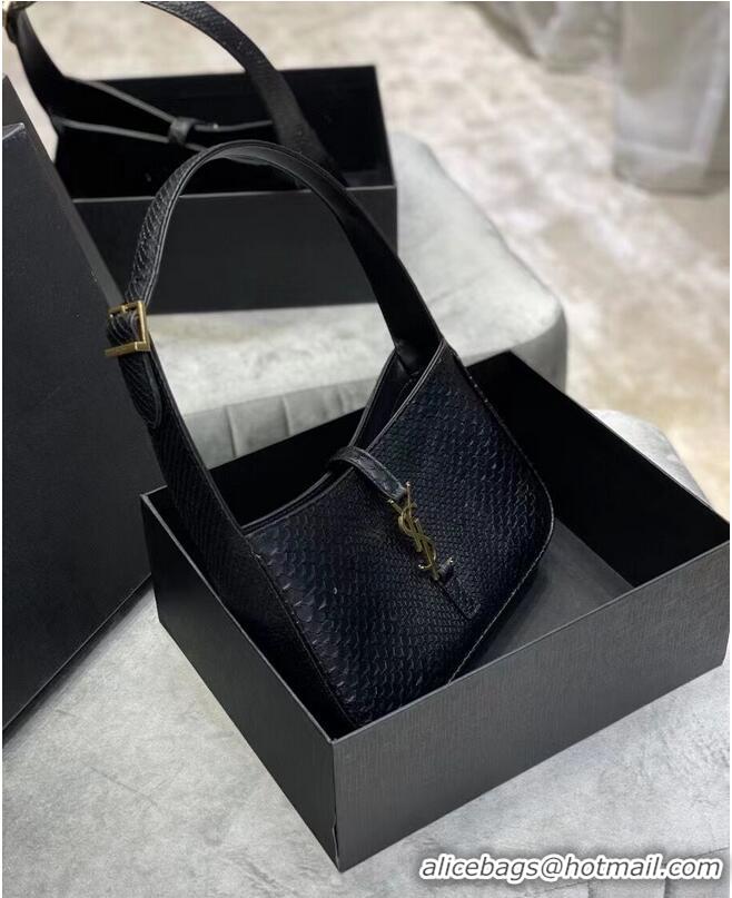 Promotional YSL TOP HANDLE BAG IN Snake skin LEATHER Y687228 black