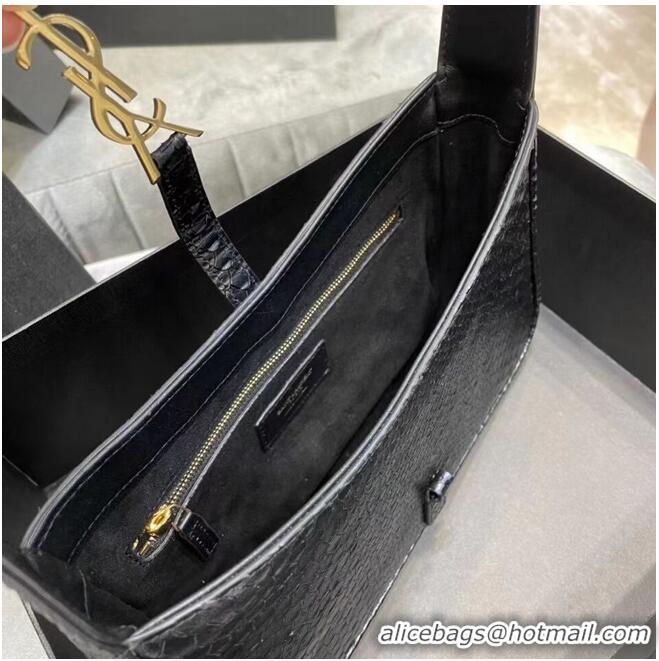 Promotional YSL TOP HANDLE BAG IN Snake skin LEATHER Y687228 black