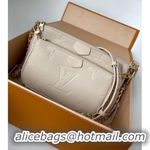 Good Quality Louis Vuitton Monogram Empreinte Original Leather M44823 Cream