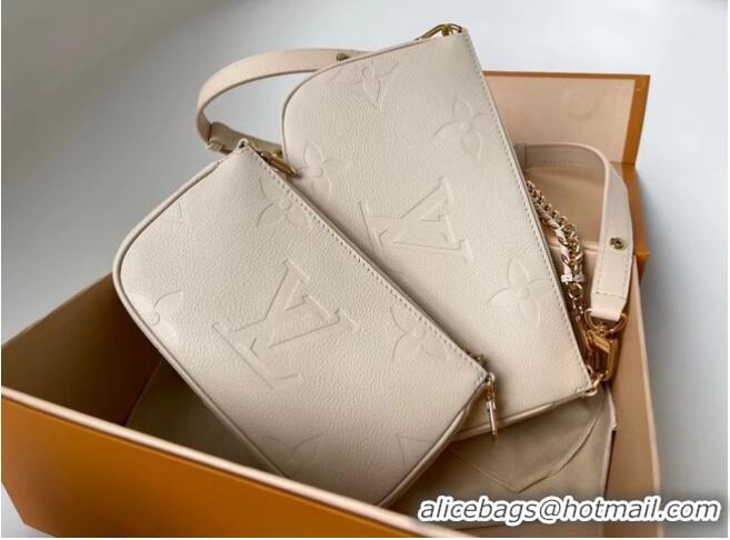 Good Quality Louis Vuitton Monogram Empreinte Original Leather M44823 Cream