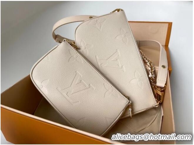 Good Quality Louis Vuitton Monogram Empreinte Original Leather M44823 Cream