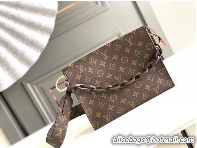 New Design Louis Vuitton Monogram Canvas POCHETTE Original Leather M47545