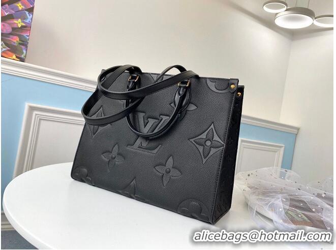 Well Crafted Louis Vuitton ONTHEGO Original Leather Medium Bag M45040 Black