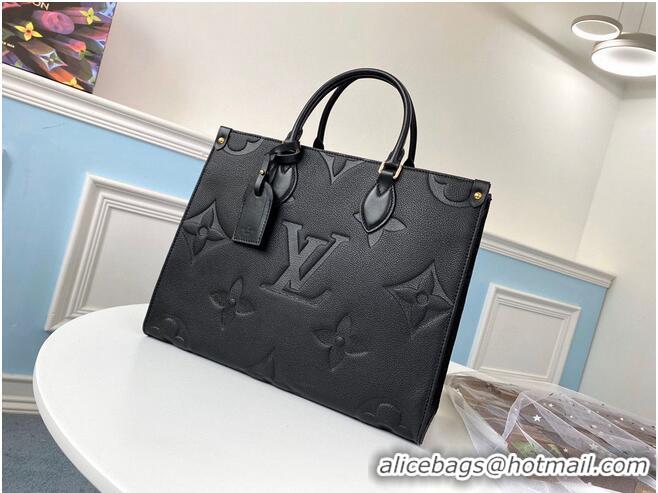 Well Crafted Louis Vuitton ONTHEGO Original Leather Medium Bag M45040 Black