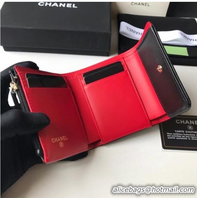 Buy Cheapest CHANEL 19 Wallet AP1064 Black