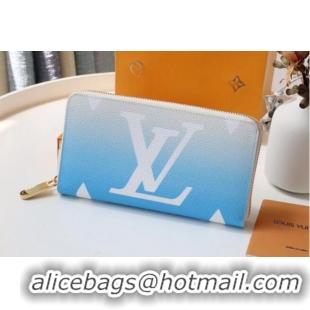 Buy Inexpensive Louis Vuitton Monogram Canvas ZIPPY WALLET M80361 Blue