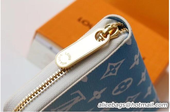 Buy Inexpensive Louis Vuitton Monogram Canvas ZIPPY WALLET M80361 Blue