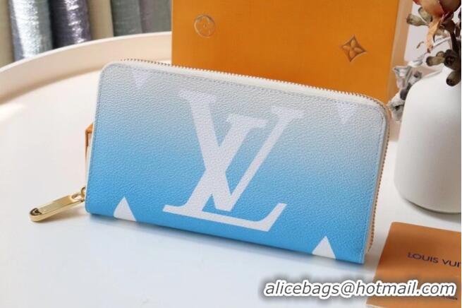 Buy Inexpensive Louis Vuitton Monogram Canvas ZIPPY WALLET M80361 Blue