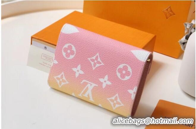 Top Grade Louis Vuitton Monogram Canvas VICTORINE WALLET M80388 Pink