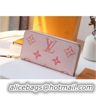 New Style Louis Vuitton Monogram Empreinte ZIPPY WALLET M80403 pink