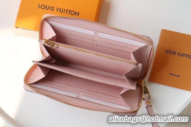 New Style Louis Vuitton Monogram Empreinte ZIPPY WALLET M80403 pink