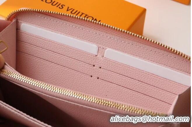 New Style Louis Vuitton Monogram Empreinte ZIPPY WALLET M80403 pink