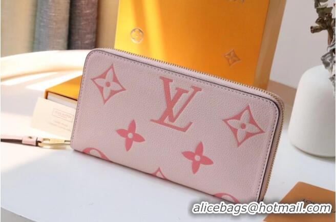 New Style Louis Vuitton Monogram Empreinte ZIPPY WALLET M80403 pink