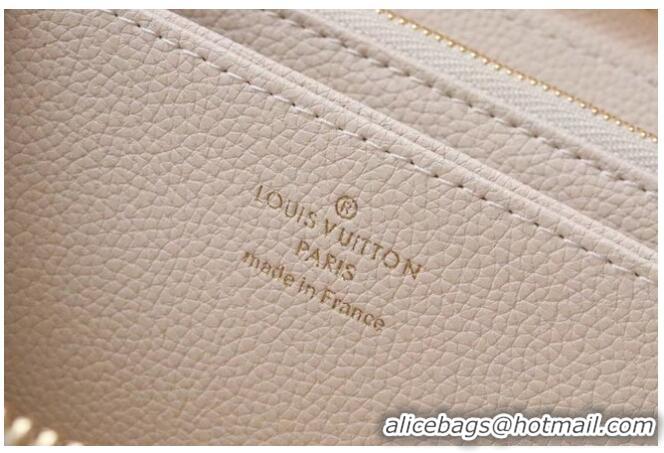 Top Design Louis Vuitton Monogram Empreinte ZIPPY WALLET M80403 Cream&Saffron