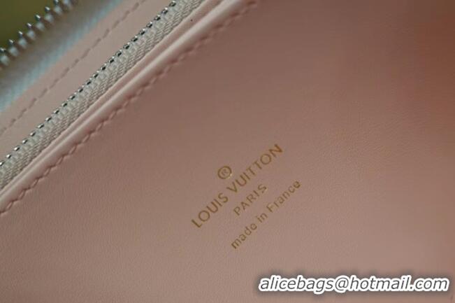 Best Price Louis Vuitton Mahina leather ZIPPY WALLET M80490 Gradient Pink