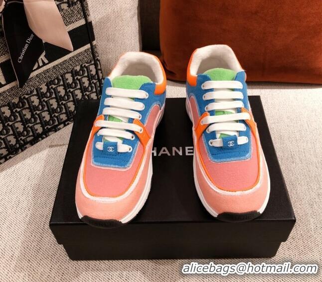 Lowest Price Chanel Suede Sneakers 031178 Orange 2021