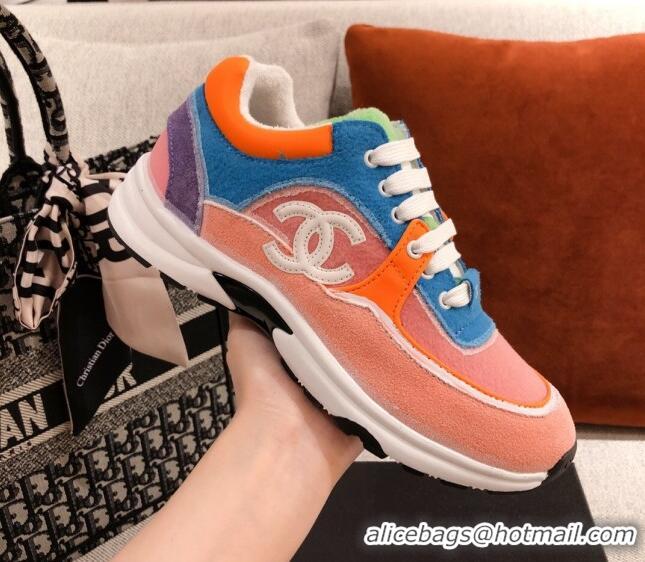 Lowest Price Chanel Suede Sneakers 031178 Orange 2021