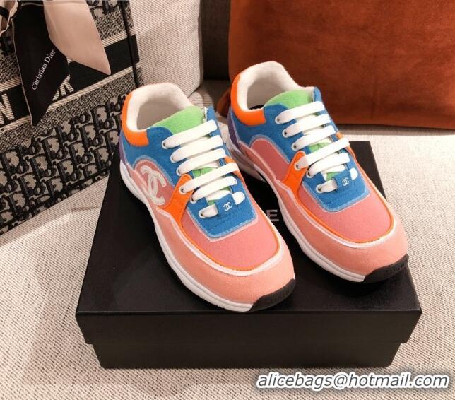 Lowest Price Chanel Suede Sneakers 031178 Orange 2021