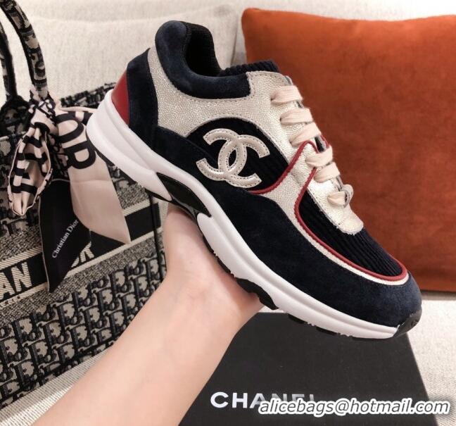 Grade Quality Chanel Suede Sneakers 031178 Black 2021