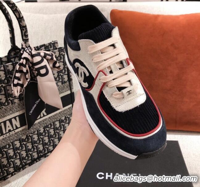 Grade Quality Chanel Suede Sneakers 031178 Black 2021