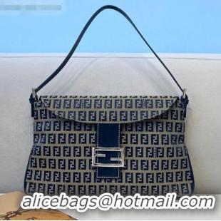 Well Crafted Fendi Vintage Baguette FF Shoulder Bag FD0156 Blue 2021