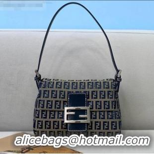 Low Cost Fendi Vintage Baguette FF Shoulder Bag FD0156 Blue 2021