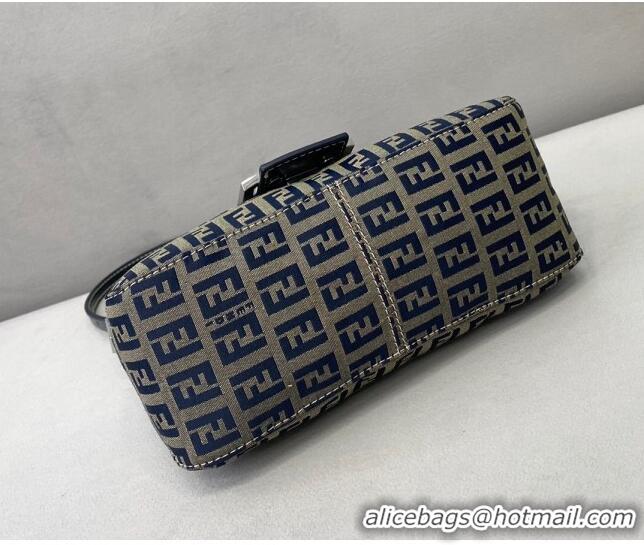 Low Cost Fendi Vintage Baguette FF Shoulder Bag FD0156 Blue 2021