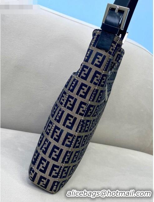 Reasonable Price Fendi Vintage Baguette FF Shoulder Bag FD8320 Blue 2021