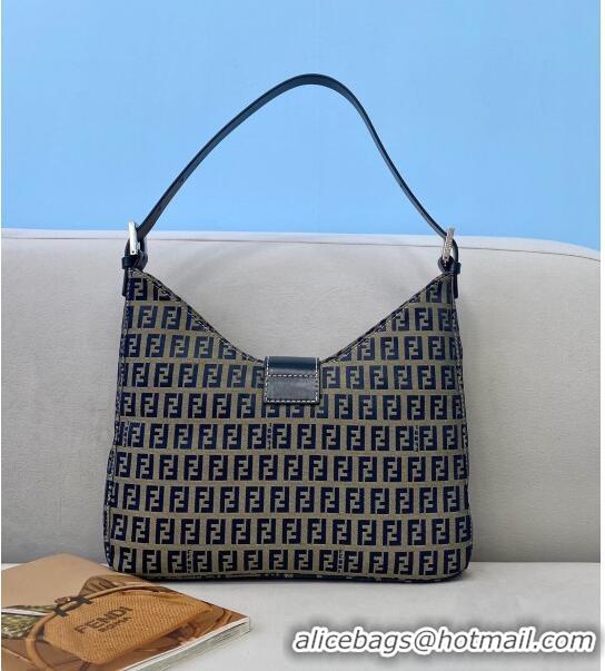 Reasonable Price Fendi Vintage Baguette FF Shoulder Bag FD8320 Blue 2021