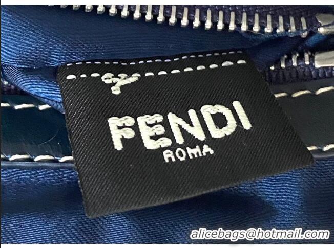 Reasonable Price Fendi Vintage Baguette FF Shoulder Bag FD8320 Blue 2021