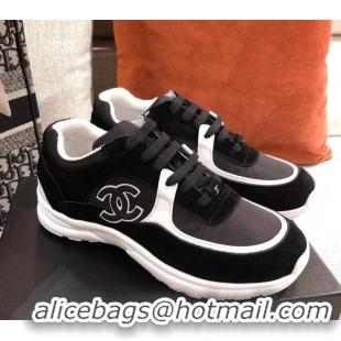 Low Price Chanel Suede Sneakers 031178 Black 2021