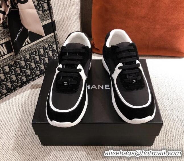 Low Price Chanel Suede Sneakers 031178 Black 2021