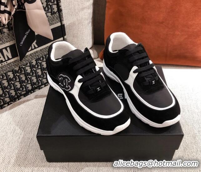 Low Price Chanel Suede Sneakers 031178 Black 2021