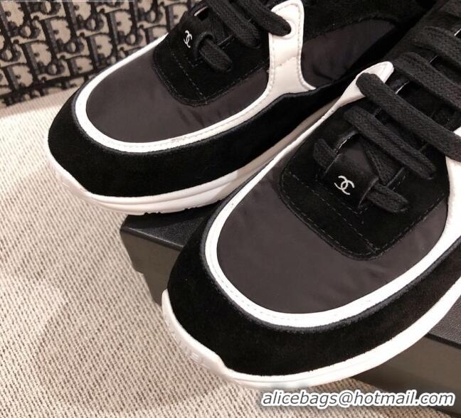 Low Price Chanel Suede Sneakers 031178 Black 2021