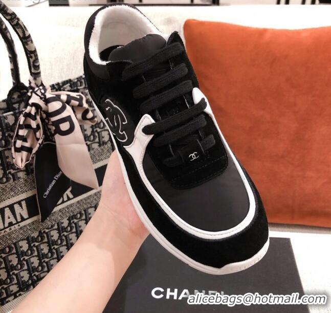 Low Price Chanel Suede Sneakers 031178 Black 2021