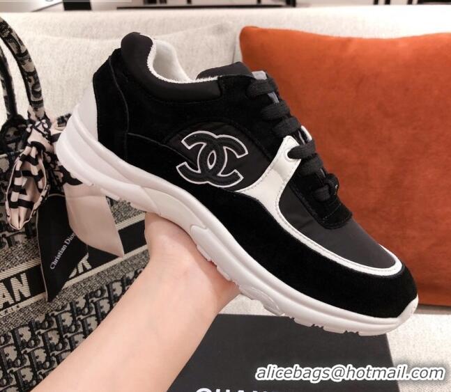 Low Price Chanel Suede Sneakers 031178 Black 2021