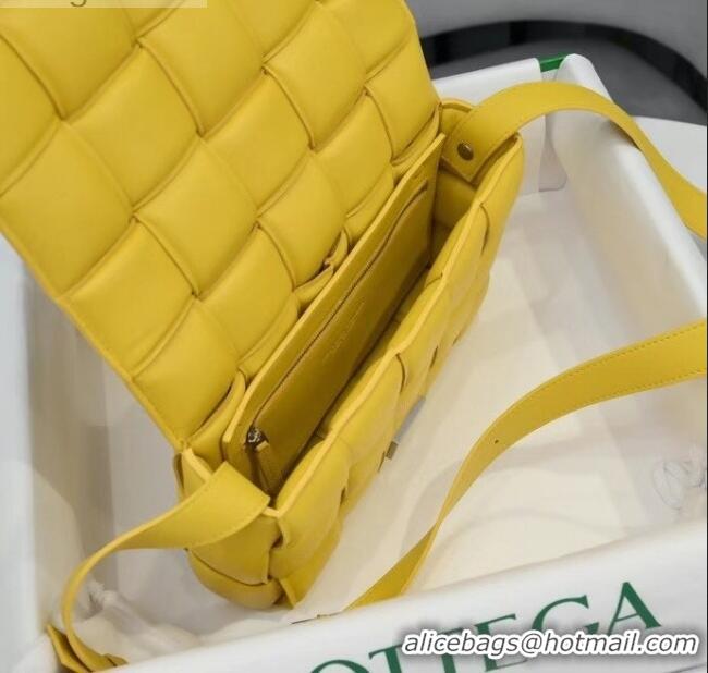 Grade Design Bottega Veneta Padded Cassette Medium Crossbody Messenger Bag BV2340 Maize Yellow 2021