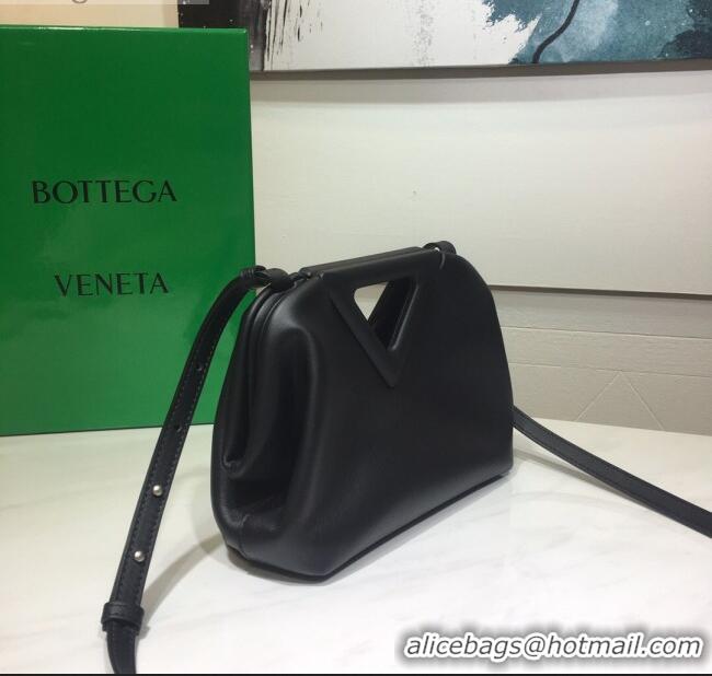 New Design Bottega Veneta Calfskin Small Point Top Handle Bag BV2349 Black 2021