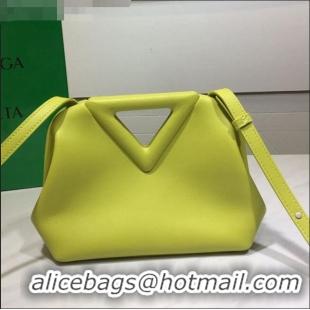 Youthful Grade Bottega Veneta Calfskin Small Point Top Handle Bag BV2349 Seagrass Green 2021