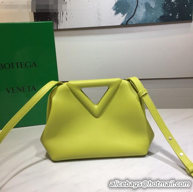 Youthful Grade Bottega Veneta Calfskin Small Point Top Handle Bag BV2349 Seagrass Green 2021