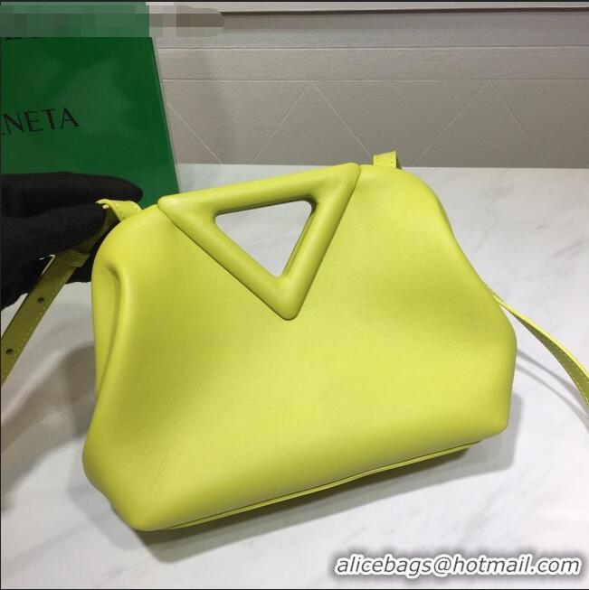 Youthful Grade Bottega Veneta Calfskin Small Point Top Handle Bag BV2349 Seagrass Green 2021