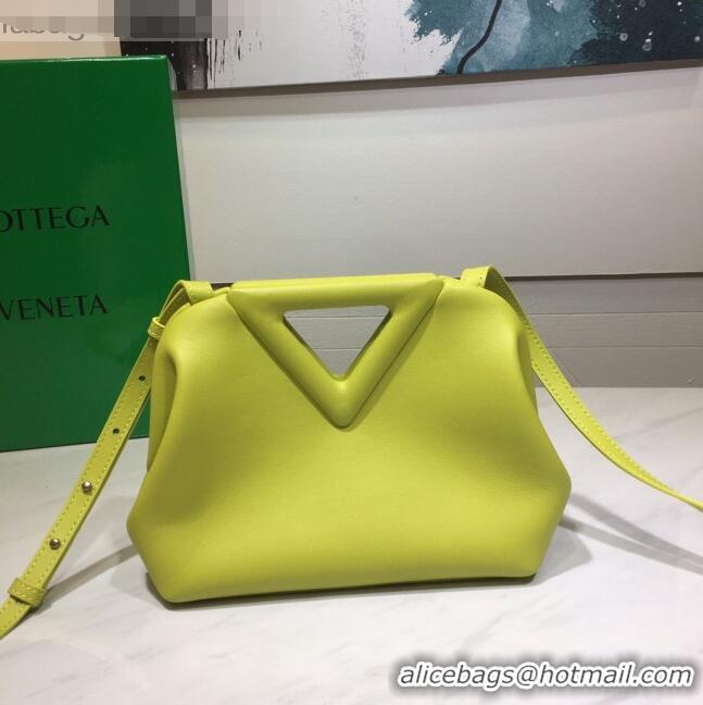 Youthful Grade Bottega Veneta Calfskin Small Point Top Handle Bag BV2349 Seagrass Green 2021