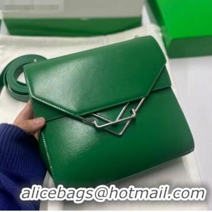 Promotional Bottega Veneta Box Calfskin Clip Squared Shoulder Bag BV2357 Racing Green 2021