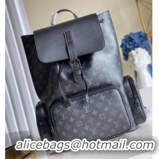 Unique Grade Louis Vuitton Monogram Eclipse Canvas BACKPACK TRIO M45538 Black