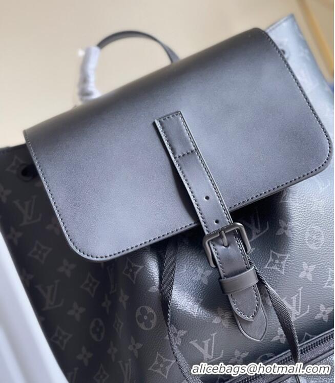 Unique Grade Louis Vuitton Monogram Eclipse Canvas BACKPACK TRIO M45538 Black