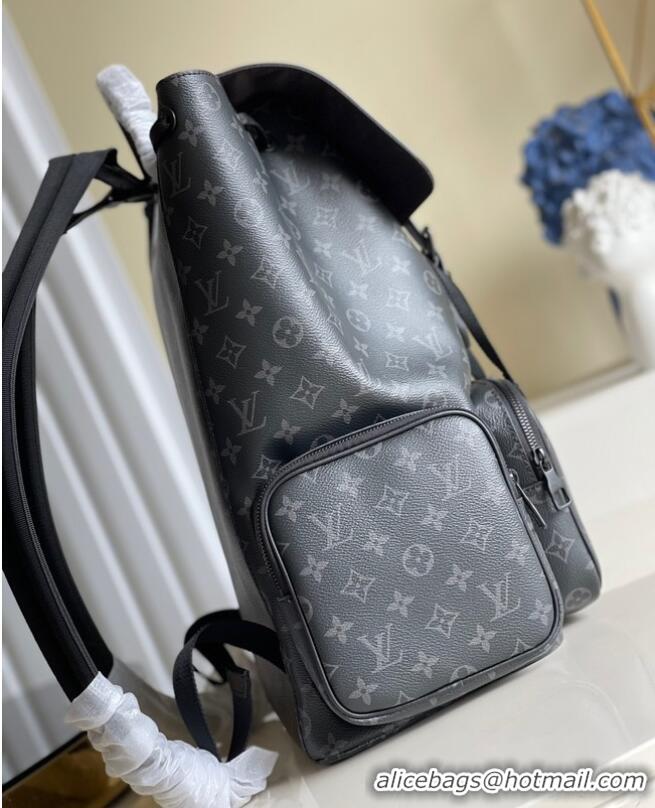 Unique Grade Louis Vuitton Monogram Eclipse Canvas BACKPACK TRIO M45538 Black