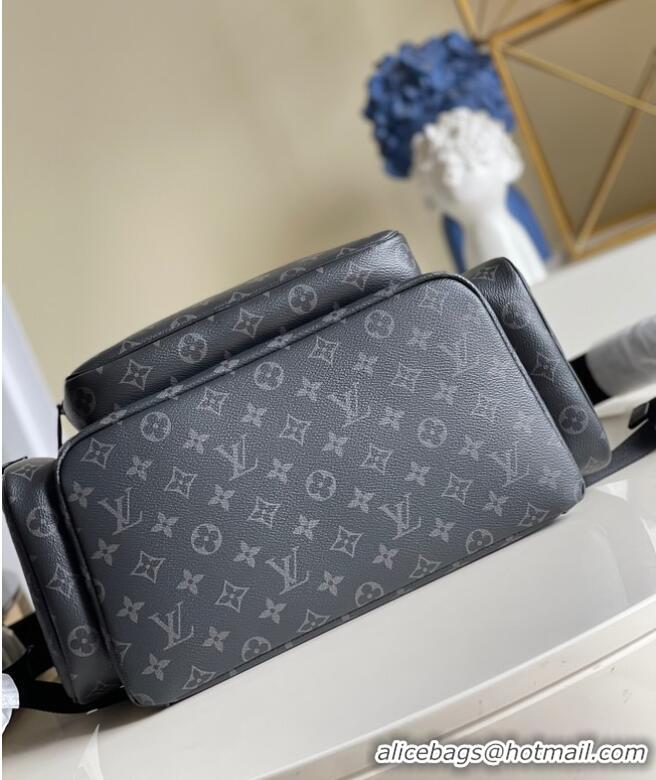 Unique Grade Louis Vuitton Monogram Eclipse Canvas BACKPACK TRIO M45538 Black