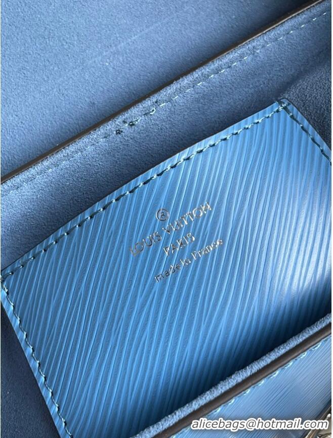 Top Design Louis Vuitton Epi Leather TWIST MM M57505 Bleuet Blue