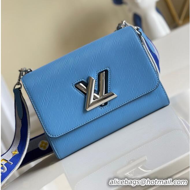 Top Design Louis Vuitton Epi Leather TWIST MM M57505 Bleuet Blue