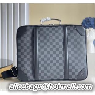 Affordable Price Louis Vuitton Damier Graphite Canvas BRIEFCASE BACKPACK N50051 Black